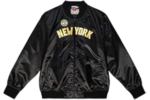 Mitchell & Ness NBA Big Face 4.0 Satin Jacket - Black