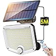 COOLNIGHT Solar Außenleuchten 4er Set - 246 LED Mit Bewegungsmelder IP65
