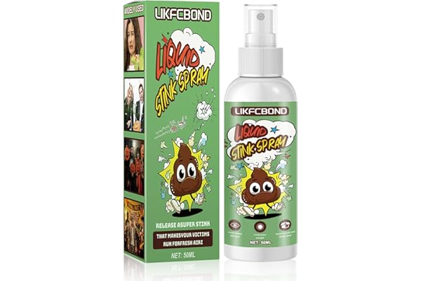 LIKFCBOND Spray Puant Extra Fort, Spray Liquide Puants pour Farces et Blagues, Spray Malodorant Adulte pour Super Canular Fête Festive, Spray Stinky pour Farceurs, 1 Pièces, 50ML