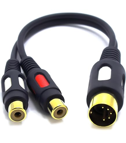 4 PIN AVIATION Head to RCA femmina DC maschio adattatore cavo