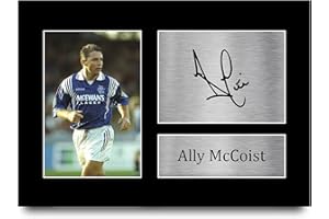 HWC Trading Ally McCoist Gift Signed A4 Printed Autograph Rangers Gifts Print Photo Picture Display