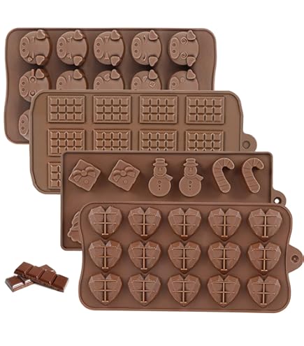 IJsblokjesvorm van silicone, vierkant, 126 vormen, flexibel, anti-aanbaklaag, voor snoep, chocolade, 2 stuks