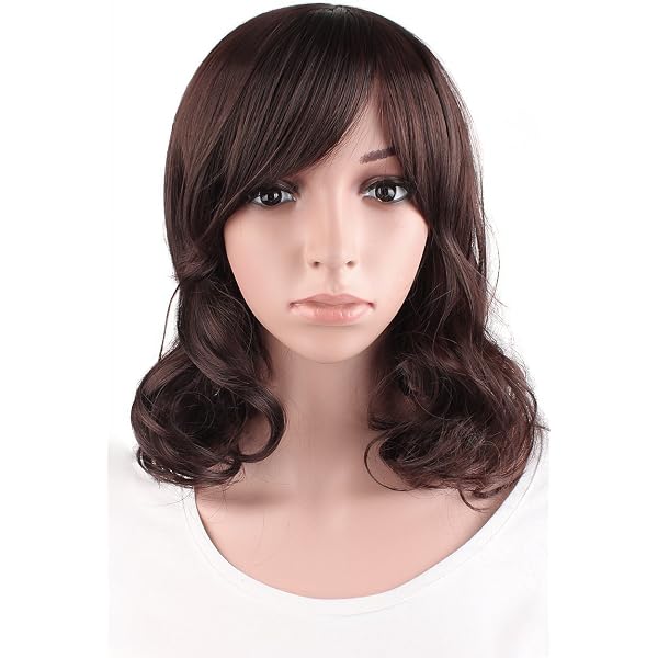 Topcosplay Damenperücke 19 Zoll Braun – Gerade, Synthetisch, Hitzebeständig