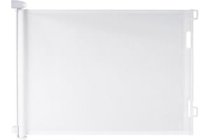 Hawthyhome Treppenschutzgitter Türschutzgitter Ausziehbar 0-180CM, Kinderschutzgitter,Schutzgitter Treppe für Babys und Haustiere Geeignet für Treppen, Türen, Terrasse （Weiss-180CM