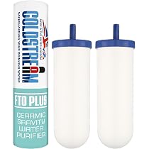 Filtre à Eau Par Gravité 8,5 L VEVOR - 2 Filtres Charbon + Céramique, Réduction Plomb/Chlore - Inox 304 - 3