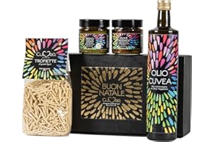 Cesto Vegan Liguria: Confezione Regalo con prodotti Gourmet tradizionali adatta ai vegani e ai vegetariani con prodotti naturali della Liguria - Azienda agricola Cuvea