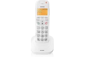 Brondi Bravo Bright Telefono Cordless, Bianco