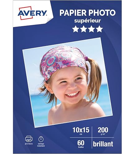Lot 100 Feuilles Papier Photo A4 260g/m² Brillant - Haute Résolution Et Résistant à L'Eau