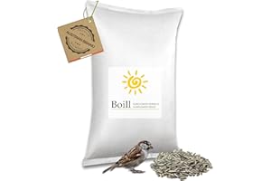 Boill/Sonnenblumenkerne 100% gestreift 25 kg - Vogelfutter direkt vom Hersteller, Wildvögel Garten Futter Neue Ernte 2025 ganzjahresfutter fettfutter 25000 g