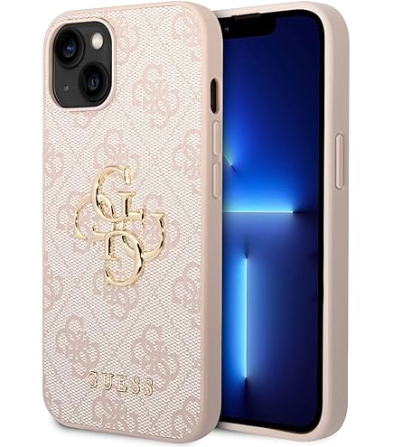 Coque Hybride iPhone 14 Guess 4G Big Metal Logo - Marrone