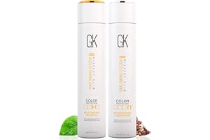 ‎GK HAIR GK HAIR Global Keratin Moisturizing Shampoo and Conditioner Sets (10.1 Fl Oz/300ml) für farbbehandeltes Haar - Tägliche Anwendung Reinigung trocken bis normal Sulfat Paraben-frei - für alle Haartypen