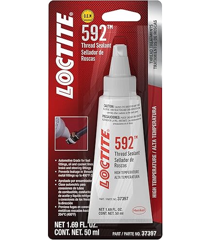 Permatex 59214 Sigillante Per Filettature | Tubo Da 6 Ml | Alta Temperatura | Fissa E Lubrifica Raccordi