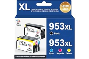 Palmtree 953XL 953 XL regenerowane do wkładów atramentowych HP 953xl wielopak do wkładów atramentowych HP Officejet Pro 7720 7740, 8710, 8720, 8725, 8715, 8730, 8740, 8210, 8218, 8718, 87400 Drukarki
