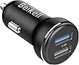 Beikell Car Charger, Rapid Dual Port USB Car Charger with Smart Device-Adaptive Charging Technology for iPhone XS/XR/XS Max, Galaxy S9, and Other iOS And Android Smart Phones and Tablets - Black