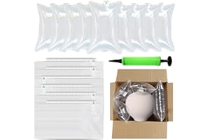 YSOOUA 200 Piezas Bolsa de Burbujas de Aire 10x15 cm Bolsa Hinchable Antipresión Cojín de burbujas de aire con Bomba de aire Material de embalaje para Envío Y Envasado