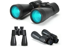 BOSSDUN Jumelles 12x60 Haute Puissance, Jumelles compactes HD Professionnelles étanches pour l'observation des Oiseaux, la Chasse, Les Jeux de Football, l'observation des étoiles,étui et Sangle de Transport.