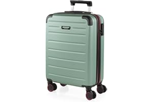 JASLEN - Valise Cabine 55x40x20 Rigide Légère à Roulette 4 Roues Pivotantes avec Cadenas à Combinaison Extensible. Bagage Cabine Idéal pour Voyager en Avion Petite Valise Compacte Compatible a, Menthe