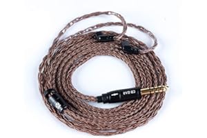 EZ EAR KBEAR - Cavo di ricambio placcato argento a 16 fili, migliorato, cavo audio per auricolari, per ZSN ZSN Pro AS16 CCA A10 CA4 ecc (2 pin, 4,4 mm)