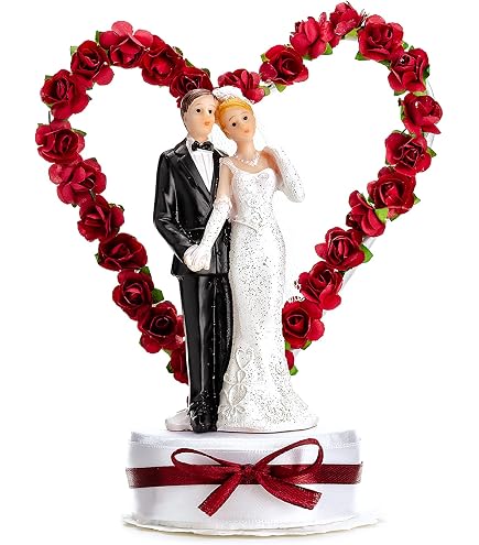 Figurine pour gâteau de mariage de mariés en scooter de 17 cm par 31,20