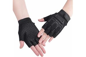 YJZQ Kids Children Sports Half Finger Gloves Mittens Breathable & Non-slip Cycling Gloves Shockproof Fingerless Gloves for for Riding Motorcycle Bike Camping Hiking Climbing Fitness UV protection Gloves