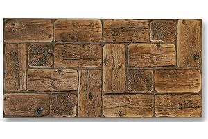 Grace Baltic - 4.6 m²/10 pezzi Pannelli a muro 3D della migliore qualità rivestimento murale rivestimento in PVC decorazione murale adesivi murali elastico spessore 1mm Casetta In Legno Di Pino