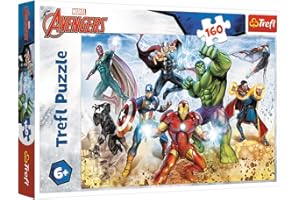 Trefl 916 15368 Bereit, Die Welt zu retten, Marvel Avengers EA 160 Teile, für Kinder AB 6 Jahren 160pcs, Coloured