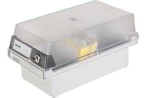 HAN 967-S-631, Card filing box Special Edition A7 landscape. Innovative, attractive design holds 800 cards with lock, readjustable lid supplied with large inscription label, light-grey-translucent