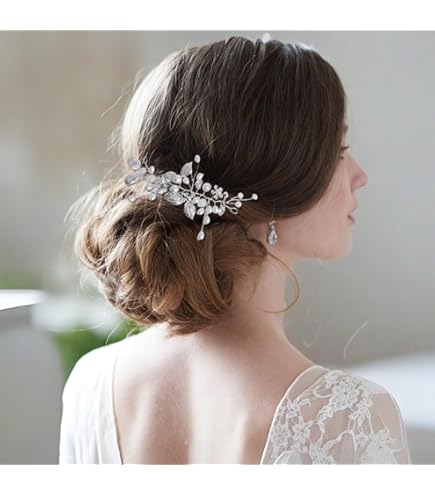 CHarmeFleur Lot De 4 Pinces à Cheveux En Cristal Pour Femmes Pinces à