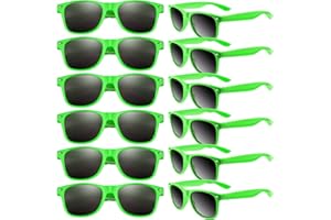 TUPARKA 12 Pack Sunglasses Bulk Summer Sunglasses Party Favors Goody Bag Fillers for Birthday Party Beach Pool Party, Green