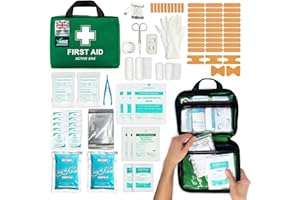 THE BODY SOURCE 90 Piece Premium First Aid Kit Bag - Includes Eyewash, 2 x Cold (Ice) Packs and Emergency Blanket for Home, Office, Car, Caravan, Workplace, Travel