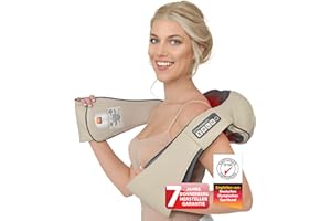 ‎DONNERBERG DONNERBERG® Das Original Nackenmassagegerät mit Wärme 7 Jahre Garantie Beige Shiatsu Massagegerät für Nacken Schulter Massage Vibration TÜV geprüft