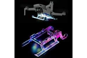 Craznick Soporte de Aterrizaje Colorido para dji Mini 2/Mavic Mini/Mini SE Plegable suspensión Avanzada con Luces LED Flash para dji Mavic Mini 2, Mini SE/Mavic Mini Drone Accesorios Landing Gear