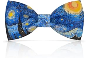 Lanzonia Papillon Uomo Originali Particolari Fantasia Firmate Divertenti con Stampa Spiritoso per Compleanno Festa Carnevale