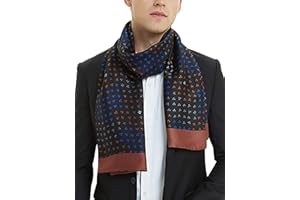 WANYING Seidenschal für Herren aus Kunstseiden Frühjahr Herbst Doppelseite Herrenschal Casual Business