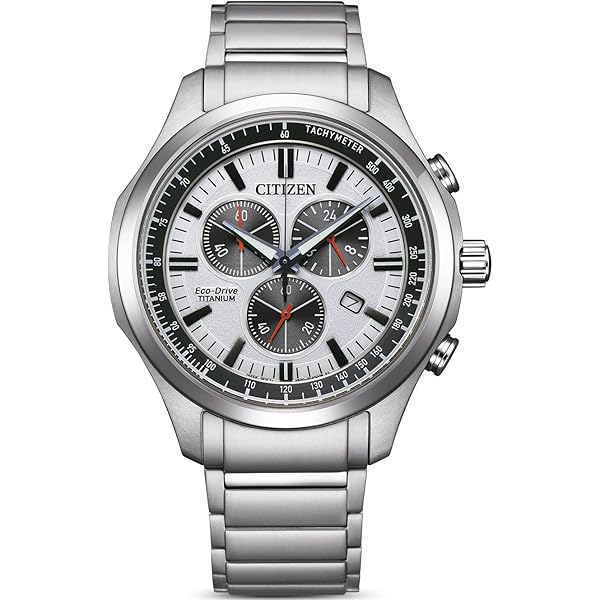 Citizen Sport Crono orologio da uomo Eco Drive in acciaio AT2560-84X
