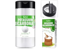 YUMCRAFT 284 g Bicarbonato de potasio, 100% de grado alimenticio puro, vegetarianismo, agente fermentado adecuado para planta, pastel, vino, enzima, fermentación de soda natural de grado alimenticio