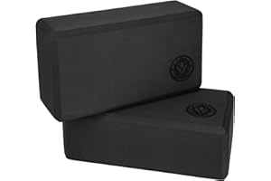 Yoga Block 2er Set VonBueren | 22 x 12 x 7,5 cm je Yogablock | Yogablöcke für Damen und Herren aus EVA | Klötze für Pilates