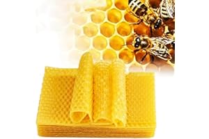 Begonia 30 velas de cera de abejas, 13 x 9 cm, placas de cera de abejas, fabricación de velas hechas a mano, cera de abeja pura