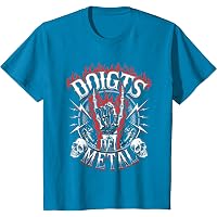 Sweat à Capuche Doigts De Métal Heavy Metal Hardrock Humour - Cadeau Métalleux