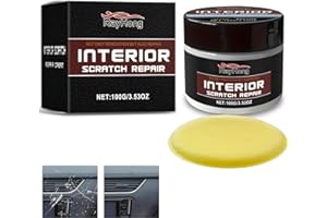 KOLGEIKJ Car Interior Plastic Scratch Repair, Car Scratch Repair Wax, Dashboard Restorer for Car Interior, Car Interior Scratch Remover Kit, Portable Scratch Repair Wax for All Vehicles, Restore Your Car