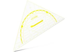 Aristo AR1552W - Squadra per lavagna in plastica, 80 cm, trasparente