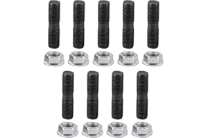 aqxreight - Kit de tuerca de bloqueo y espárrago turbo M10 x 1,25 mm apto para turbos DSM 1G EVO 1-10