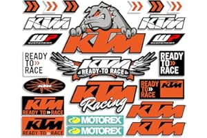 JAZWIND Pegatinas Reflectantes de Vinilo para Motocicleta KTM 390 790 890 990 1190 Adventure 1290 Super Listo para Correr (FG-KTMX11)