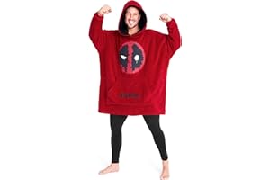 Marvel Oversized Hoodie Blanket for Men and Teenagers Avengers Black Panther Captain America Iron Man - Gifts for Men