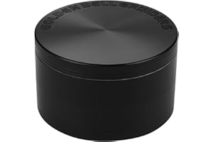 Golden Bell 3 inch Grinder 4 Layers Spice Grinder Zinc Alloy Grinder - Black