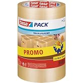 tesa 57008-00000-01 Transparent Packaging Tape Polypropylene 66 x 50 mm | Packaging tape with PP backing - Solvent free and U