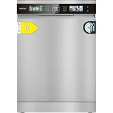 Cecotec Bolero Aguazero 6320 Stainless Steel D Compact Dishwasher, 60 cm, 1900 W, 15 Place Settings, 8 Programs, FullColor XX