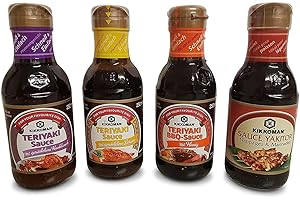 OTSUMAMI-LAND japanische Teriyaki Sauce, Marinade, Grillsaucen, Dippsaucen Dickflüssig, 4 x 250ml Kikkoman