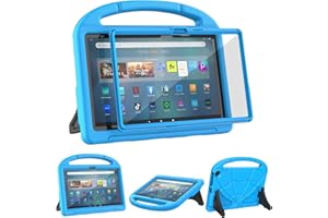 Amazon Fire Max 11 Tablet Case for Kids (13th Generation, 2023 Release), Mansiruyi Lightweight Shockproof Fire Max 11 Kids Case with Built-in Screen Protector Handle Stand for Kindle Fire Max 11 -Blue