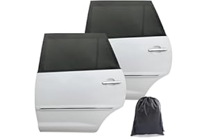 STIEDEY Car Sun Shade for Baby 2 Pack, Universal UV protection Rear Window Sun Shade with Storage Bag, High Elasticity Car Sunshades Blind for Kids Fits Most Vehicles